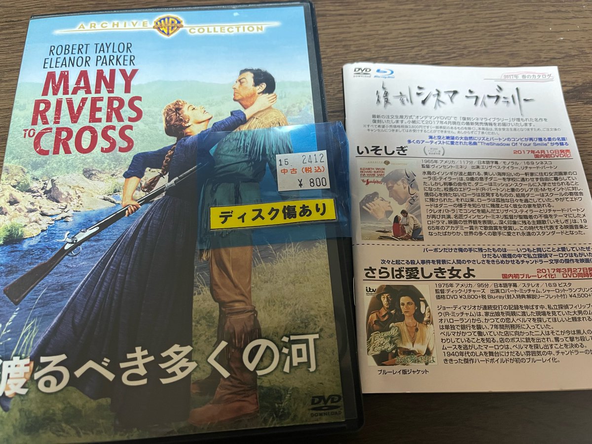 傷ありでも持っとらんし並べるようで…と買った『渡るべき多くの河