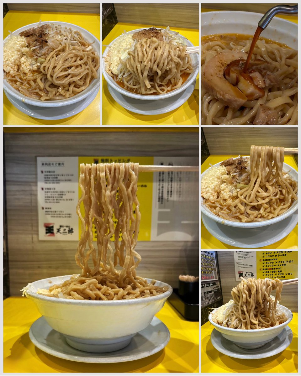 kiyoofdeath's tweet image. 地獄豚らーめん at 豚ラーメン天二郎市電通り店

#Hell 星人𝗐
What's up??
道内3店舗展開「豚らーめんの頂天。」を目指す!コール「全マシ炙り」+マシ2は課金!辛さ小中大→小辛‼️豚骨を独自の製法で徹底的に煮込み濃厚な仕上がり! #カネジン食品 道産ルルロッソ極太平打麺!発券機新札対応!満席御礼🤣👍