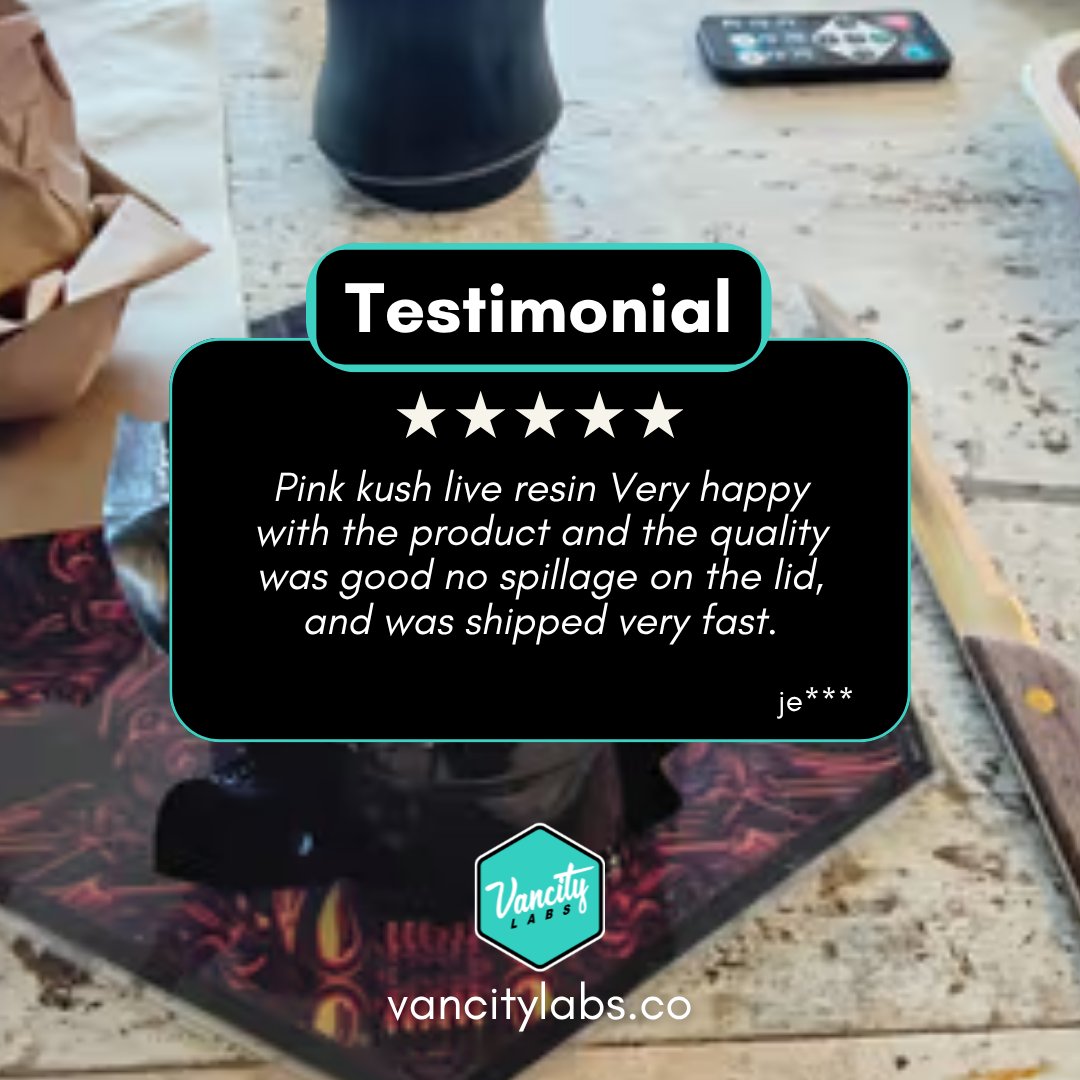 vancitylabsco's tweet image. 🔥 Customer Love 🔥
“Very happy with the product! Great quality, no spillage, and super fast shipping.”

Pink Kush Live Resin delivering satisfaction every time 💯

🌐  vancitylabs.co/product/pink-k…

#CustomerReview #QualityMatters #FastShipping #HappyCustomer #LiveResin