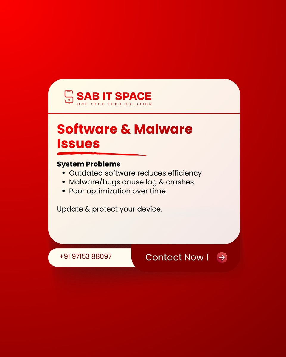 SabitSpace's tweet image. Phone Hanging Even With Good Specs?
Very common problem in Coimbatore!

Not software glitch always — sometimes deeper issues.
We fix it right at Sab IT Space.
Swipe carousel for details 👇

DM us if your phone is frustrating you daily.
#PhoneRepair #Coimbatore #MobileFix