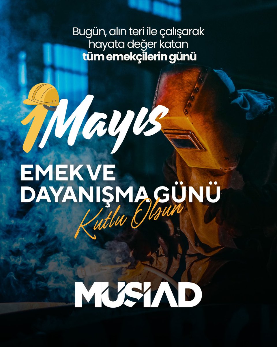 MUSIADBalikesir's tweet photo. Alın teriyle iz bırakan, emeğiyle hayatı var eden tüm emekçilerin 1 Mayıs Emek ve Dayanışma Günü kutlu olsun. https://t.co/pRGdjzPWhz