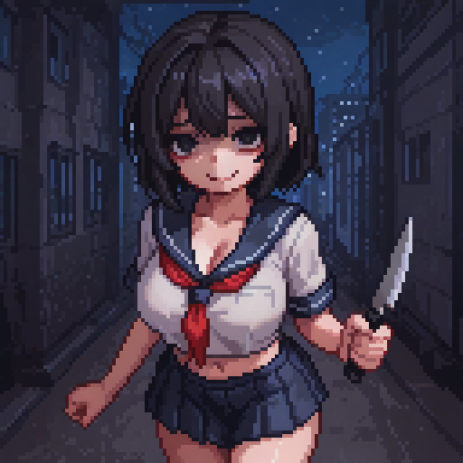顎当て　ハードメイプル　キルテッド　スカーレット染めスドラド No, I wasn't following you. 😈🔪🩸 #pixelart #ドット絵