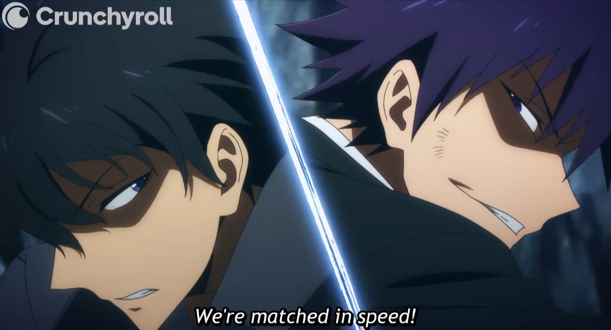 RetroCheating's tweet image. Matched in Speed, but what about Skill, haha #SoloLeveling #Crunchyroll #Anime #Manga #Streaming #Animated #Films #Movies #TvSeries #Cartoon