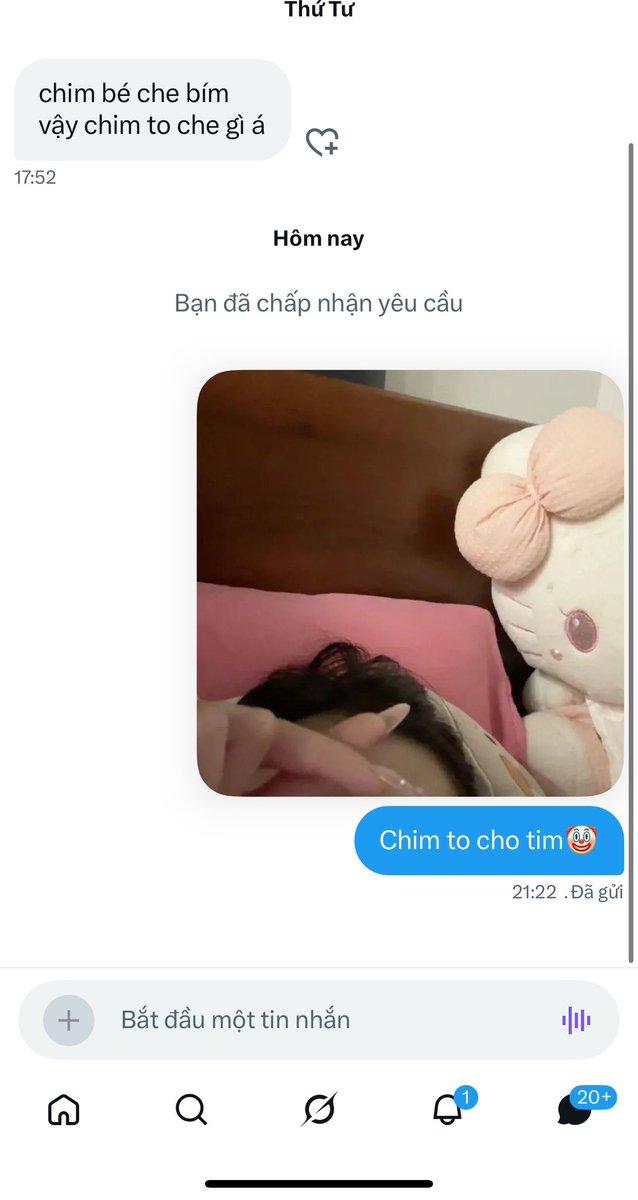 bím size xs thích chim size xl tweet media