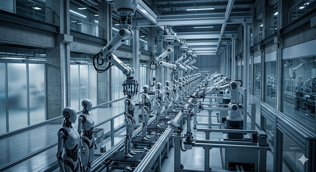 FabianoMarcalRJ's tweet image. Scaling from 1 unit/day to 1 unit/hour is the structural leap that defines 2026. Hardware is no longer the bottleneck; cadence is. Figure's manufacturing architecture is setting the pace for the new labor economy. 🏛️🦾 #Humanoids #Scale