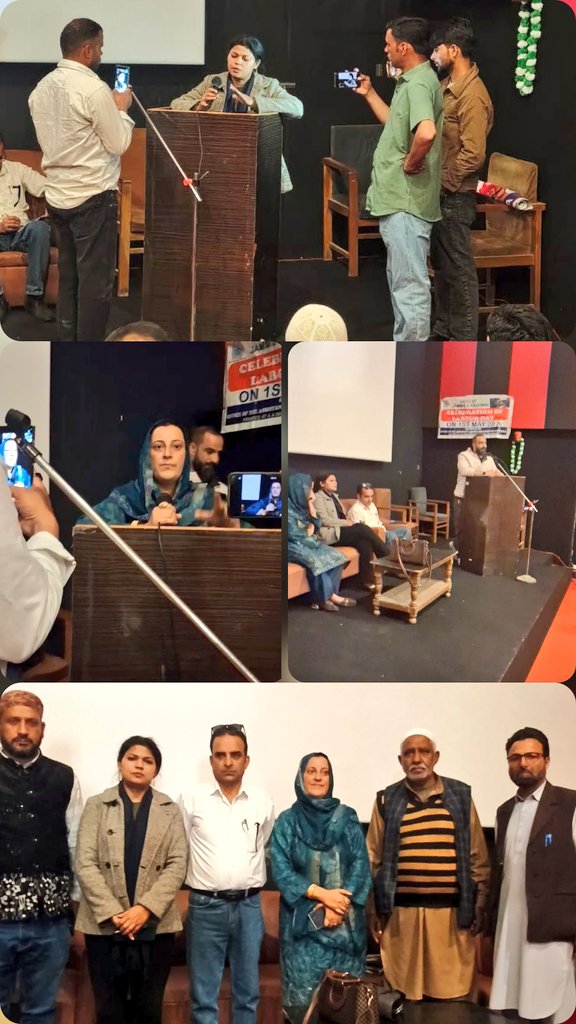 alckupwara's tweet image. On 1st May, International Labour Day, O/o the Assistant Labour Commissioner Kupwara hosted an outreach and awareness camp at Townhall Handwara, sharing vital information about labour codes, welfare initiatives, and security measures among stakeholders #Labour #Awareness #Welfare