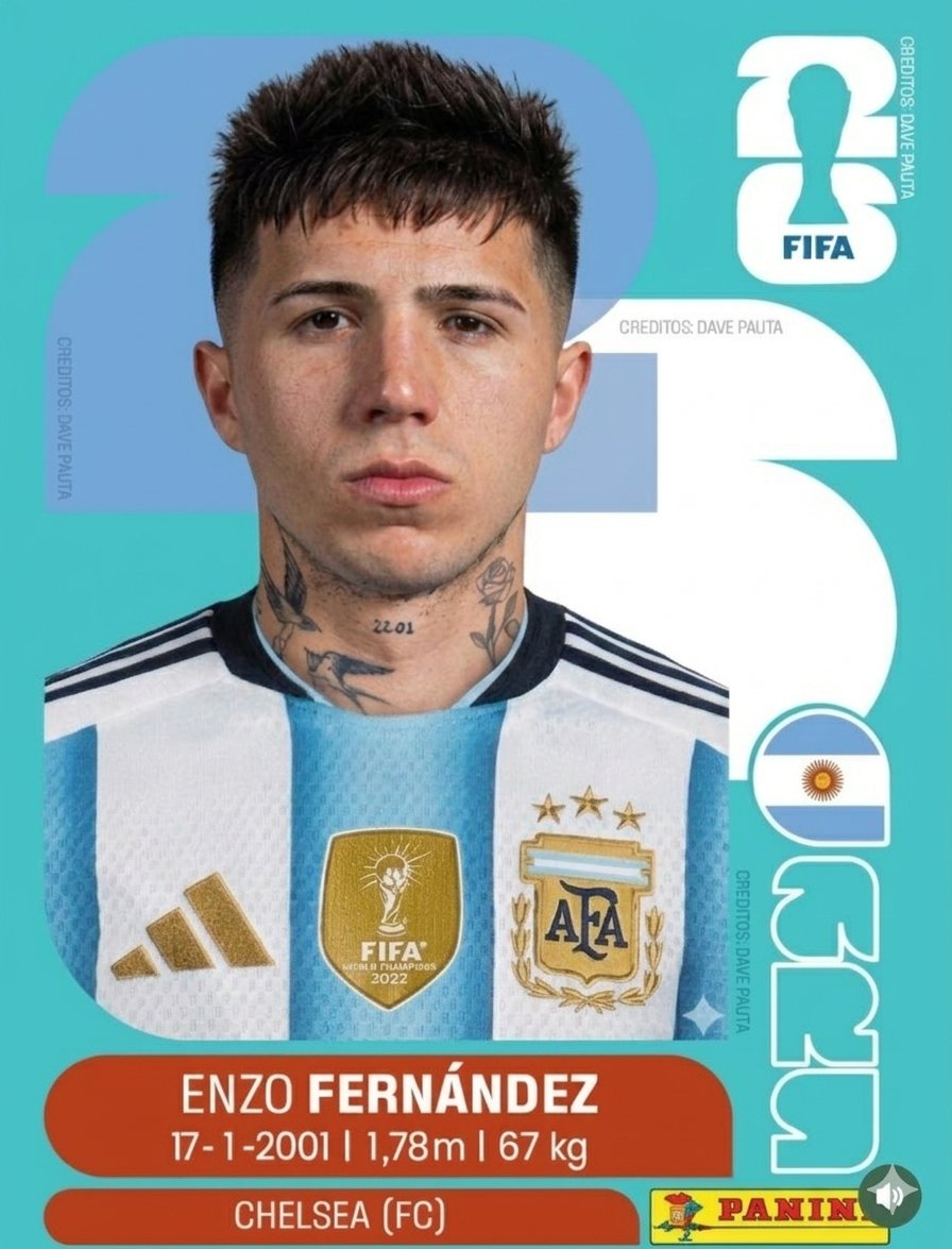 Que les costaba poner a Enzo con flequillo 
Que locura de figurita