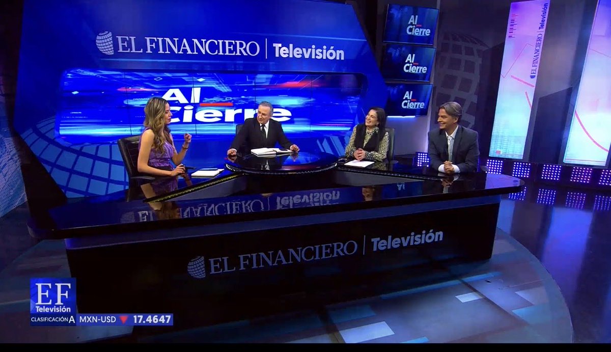 RaquelLPM's tweet image. Noche de jueves de análisis internacional en #AlCierre por @ElFinancieroTv 🌎