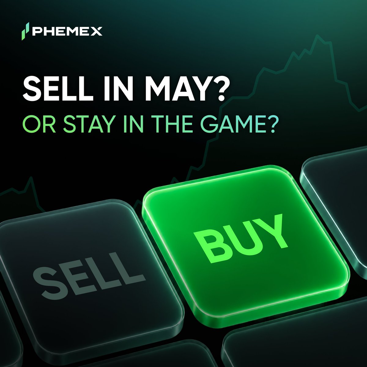 Phemex_official's tweet photo. 🎁 5 traders x $10 USDT Bonus
Quick poll 🗳️ Heading into May, are you: 

🔻 Selling and stepping back 
🔺 Buying the dip 
🤝 Holding, not watching 
🎯 Trading both sides 

Vote below 👇
Drop your single rule for May. https://t.co/Ipc4S4WhJr