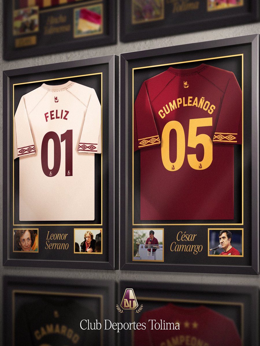 Día 01, mes 05 🥳 Una fecha especial para toda la familia del Deportes Tolima.

Hoy celebramos la vida de don César Camargo y de la señora Leonor Serrano de Camargo, a quienes expresamos nuestra gratitud por su compromiso, su apoyo y por ser parte fundamental de la historia de