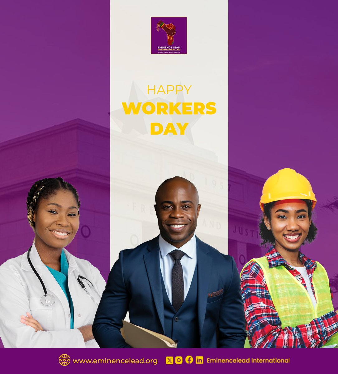 eminencelead's tweet photo. Happy International Workers' Day!

Today we celebrate the dedication and hustle that drives us forward. Cheers to every worker making a difference.

#WorkersDay #EminenceLeadInternational https://t.co/9xiO0Eljnd