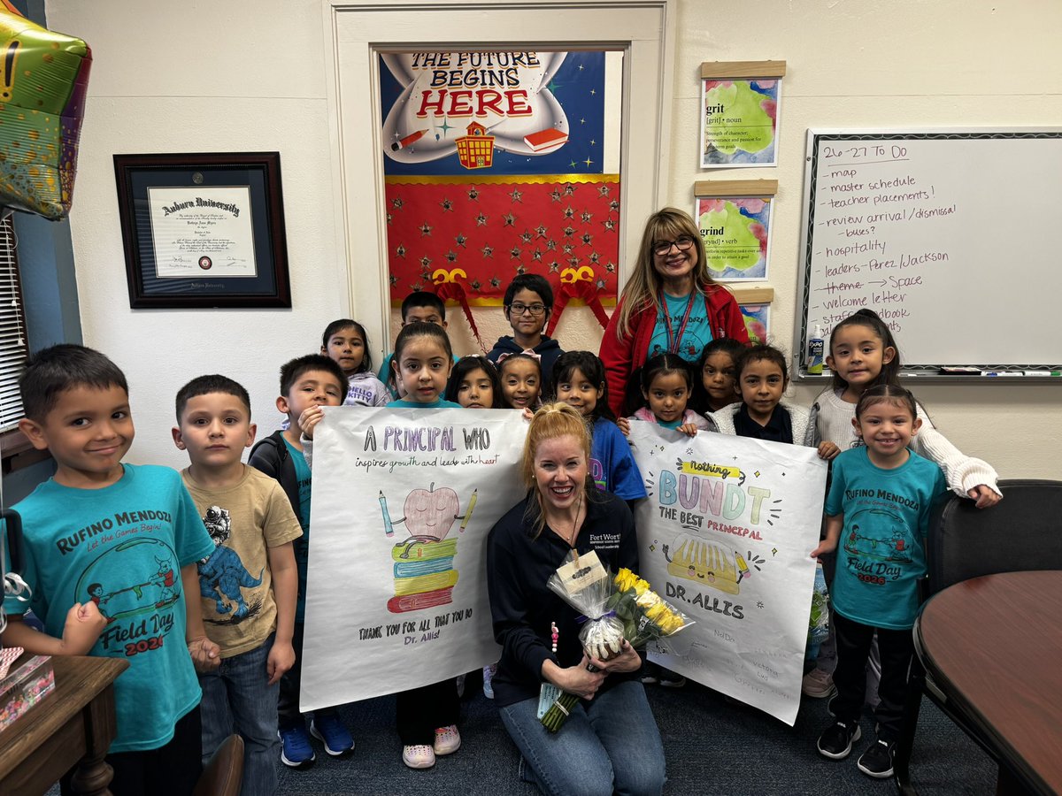 RufinoMendozaES's tweet photo. Happy Principal Day! 🤍🐂
Today we celebrate leadership that leads with heart, high expectations, and unwavering belief in every child.
Grateful for leaders who show up, serve, and make our school stronger every single day.
#LonghornLegacy #LeadWithHeart #PrincipalDay @katyallis https://t.co/ngyXO7ryLF