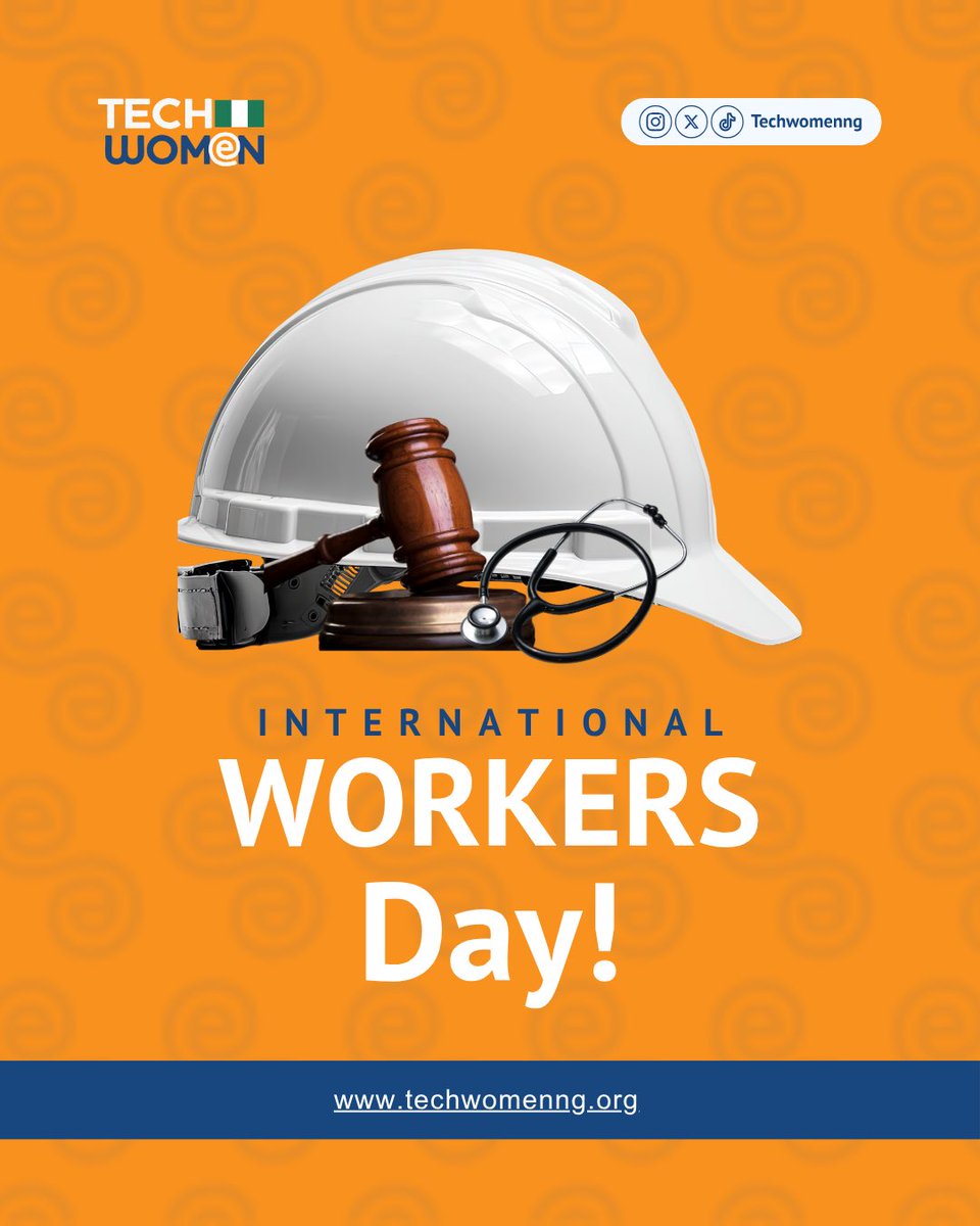 TechwomenNg's tweet image. Not all work is visible. But it all counts.
This International Workers' Day, we celebrate women showing up, growing, and building—every single day
#WorkersDay #WomenInTech #TechWomenNigeria