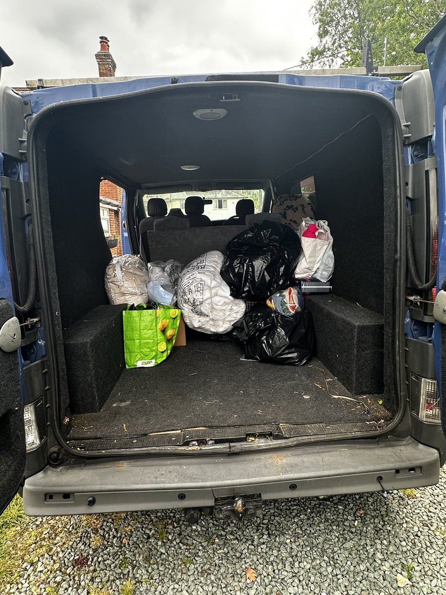 UKRRichard's tweet photo. Met up with James today to collect the first batch of aid. ⛑️
Items include tents, camp beds, medical aid and kids clothes. https://t.co/TaPjT2Lz80