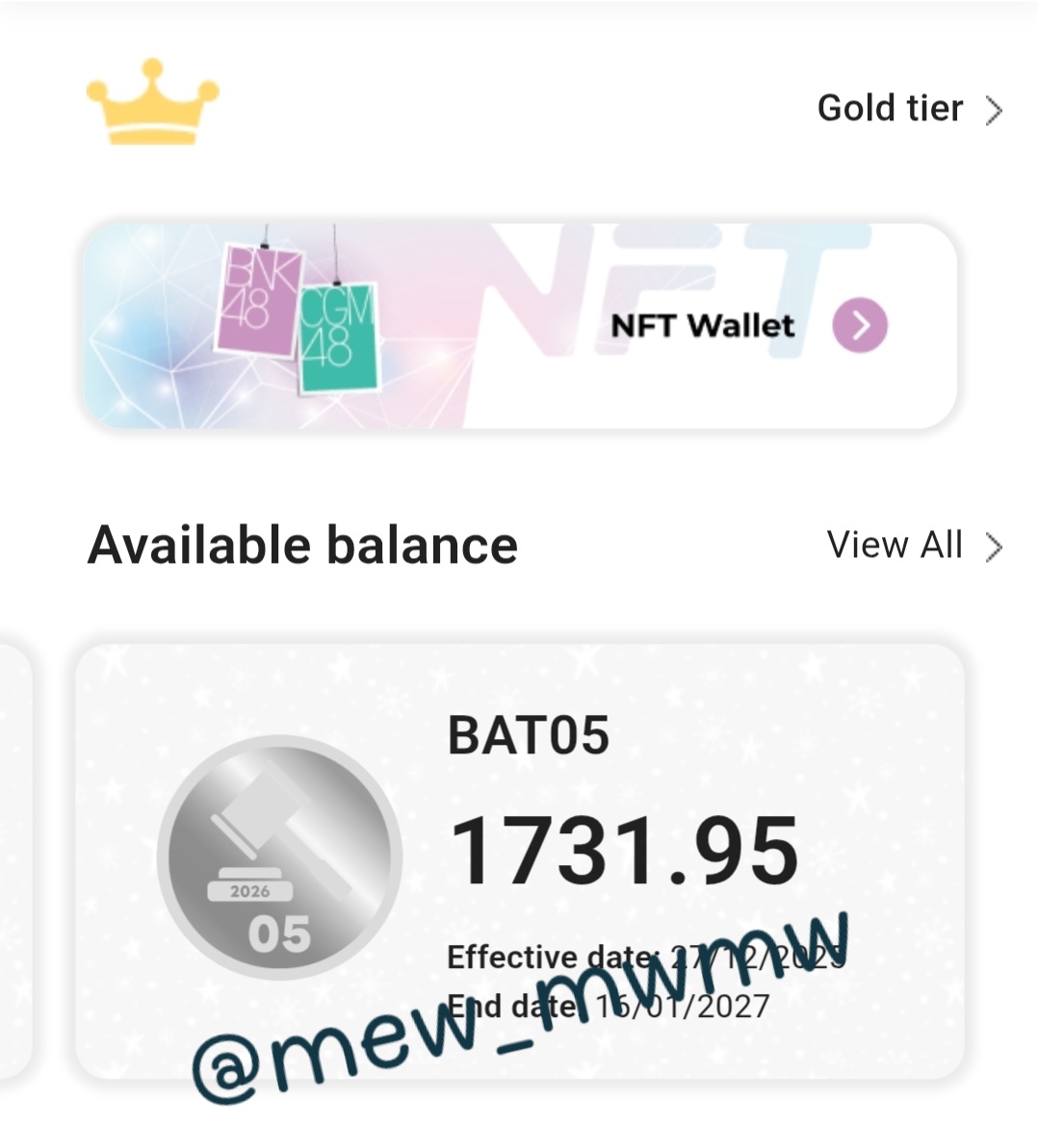 mew_mwmw's tweet photo. ขายเหรียญม่วงเหมา 20,800 บาท แถม BAT05 ทั้งหมด หรือขายเหรียญละ
66.5 บาท แถม BAT05 ตามสัดส่วน
#BNK48Market #ตลาดนัดBNK48 #CGM48Market #ตลาดนัดCGM48 #bnktoken https://t.co/ffkIwsc8PY