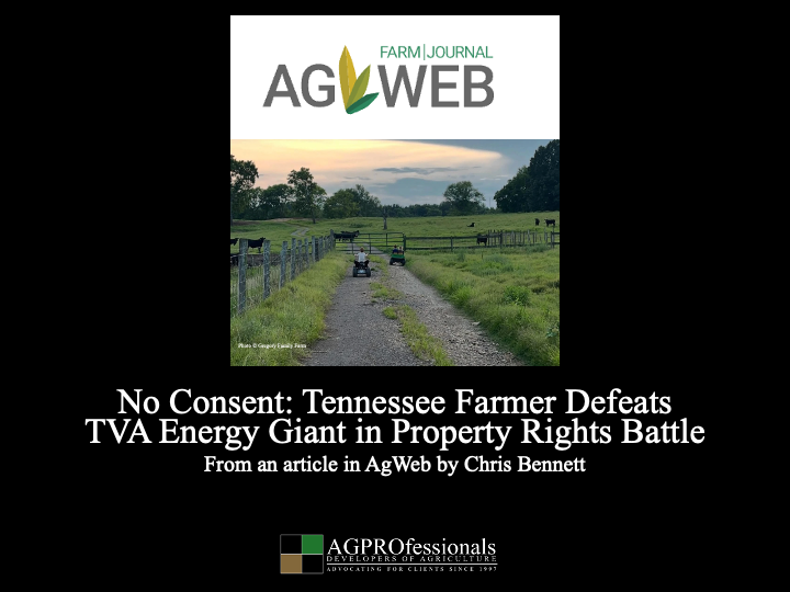 AGPConsult's tweet image. 🌾 “No consent.”

A TN farm protected its land from a proposed utility route.

agpros.com/articles-and-i…

#PropertyRights #Ag