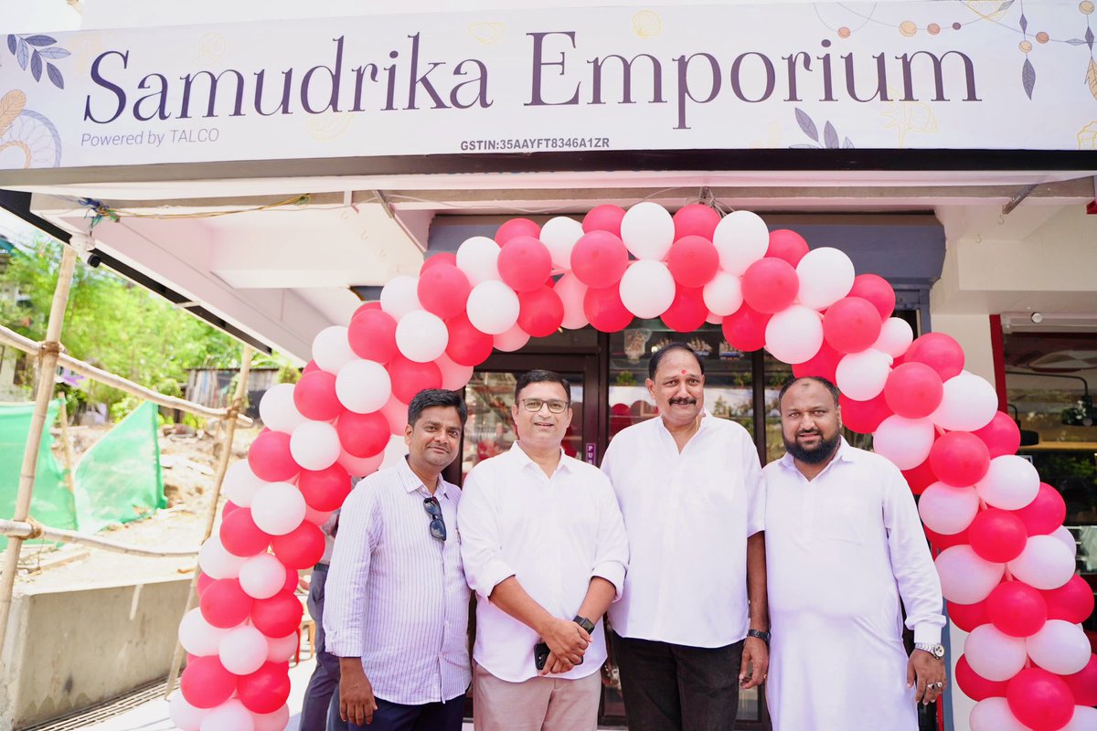 MVinodbjp's tweet photo. Heartiest Congratulations to Team TALCO on the grand opening of Samudrika Emporium

Kudos to the visionary owners Abdul Majeed, Ration Rasheed, and Ansab Ahmed for creating such a wonderful initiative.

This emporium at Junglighat stands as a perfect platform to promote our local self-help groups, empowering artisans and showcasing the true essence of our islands. 

It is also set to become a must-visit souvenir destination for tourists, beautifully reflecting the culture, craftsmanship, and spirit of Andaman.

Wishing you all great success and many milestones ahead!

#SupportLocal #AndamanPride #SamudrikaEmporium #TALCO
@dir_rdpris 
@TourismAndaman