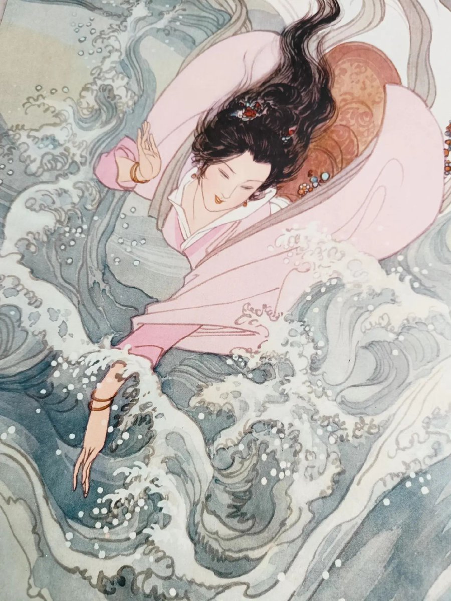 x1ngwu's tweet photo. In the Yijian Zhi (夷坚志) of the Song Dynasty, sea sirens are not gentle maidens but beautiful omens of ruin. On a lonely island, one such woman became a wife, spoke the language of plants and beasts, and bore sons. Yet when her husband prepared to leave with another man, 1/2 https://t.co/y7D2biyMHU