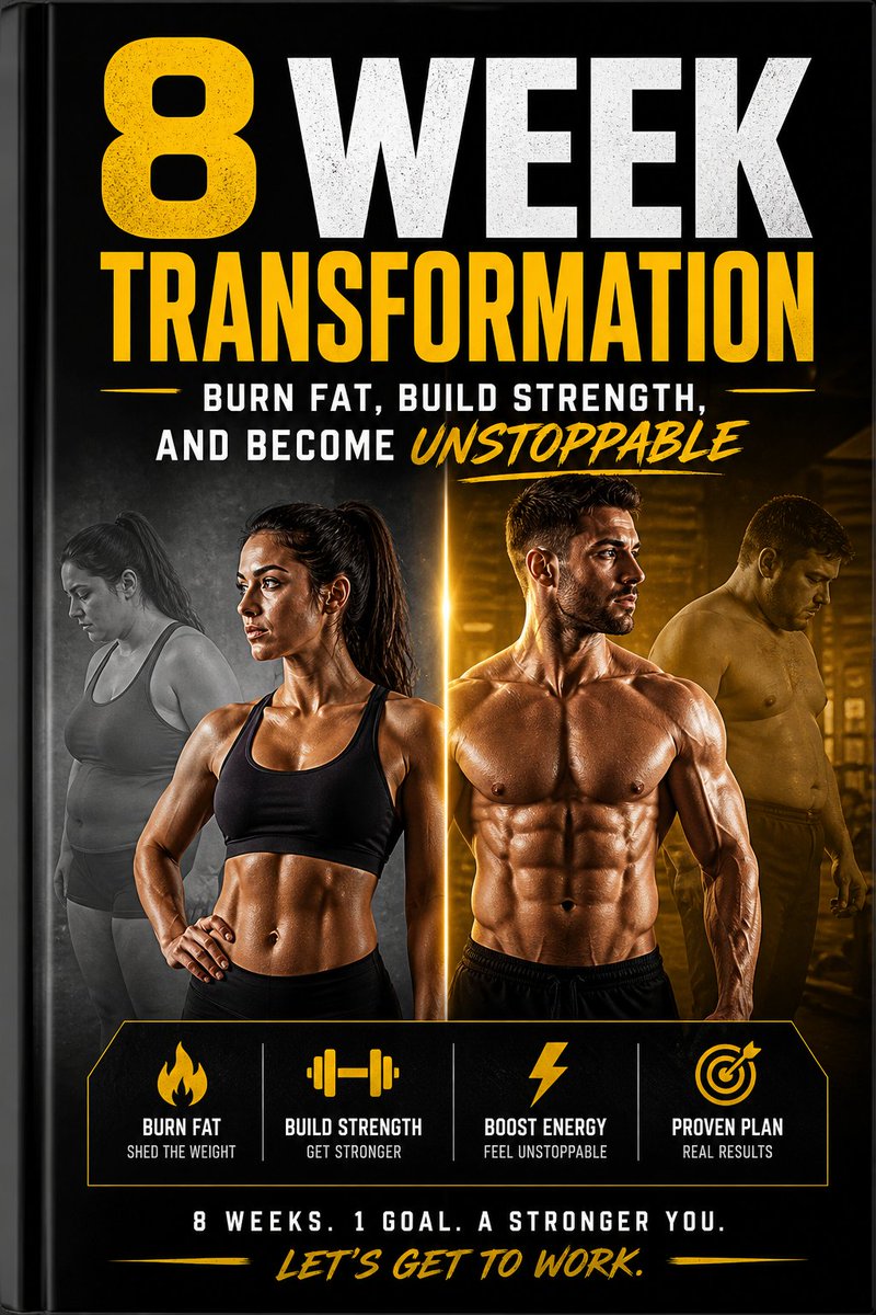 GauravHipr's tweet image. E-book | 8 Week Transformation: Burn Fat, Build Strength, and Become Unstoppable
Start your transformation today
Price: Rs 120 only

Get it now digitalproducthub.online/weight-loss-pr…

#fitness
#BodyTransformation
#weightlossjourneyinprogress
#fatloss
#BuildMuscle
#strengthtraining #health