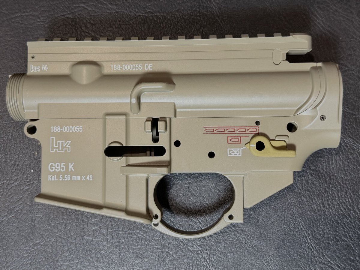 john82080139's tweet photo. After 3 months waiting, HK G95K correct cerakote color is finished and ready for assembly👌 https://t.co/JytchWNMX9