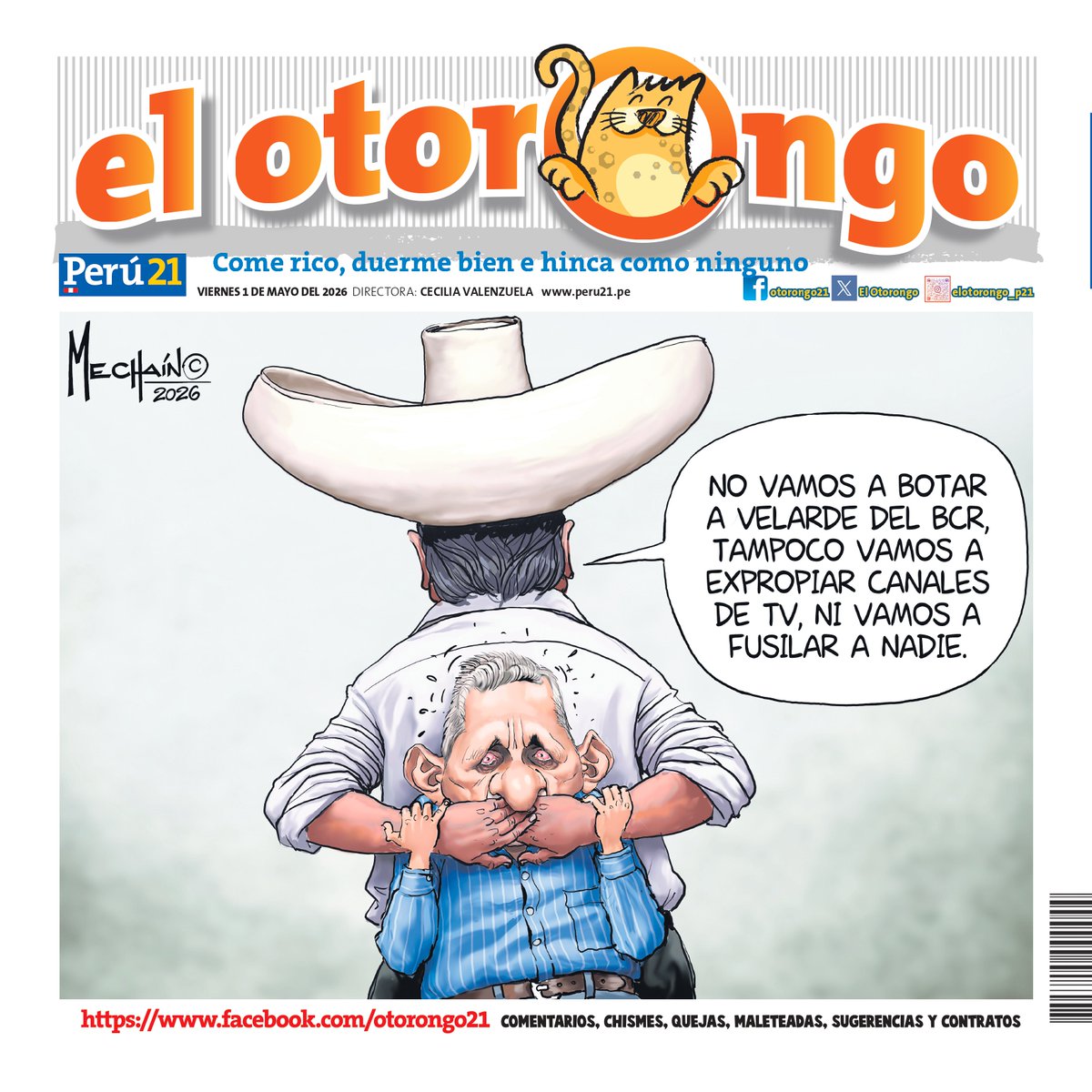 📌 ¡Come rico, duerme bien e hinca como ninguno!

No te pierdas todos los viernes 'El #Otorongo' con tu Perú21🐯 f.mtr.cool/xommnhtfvj