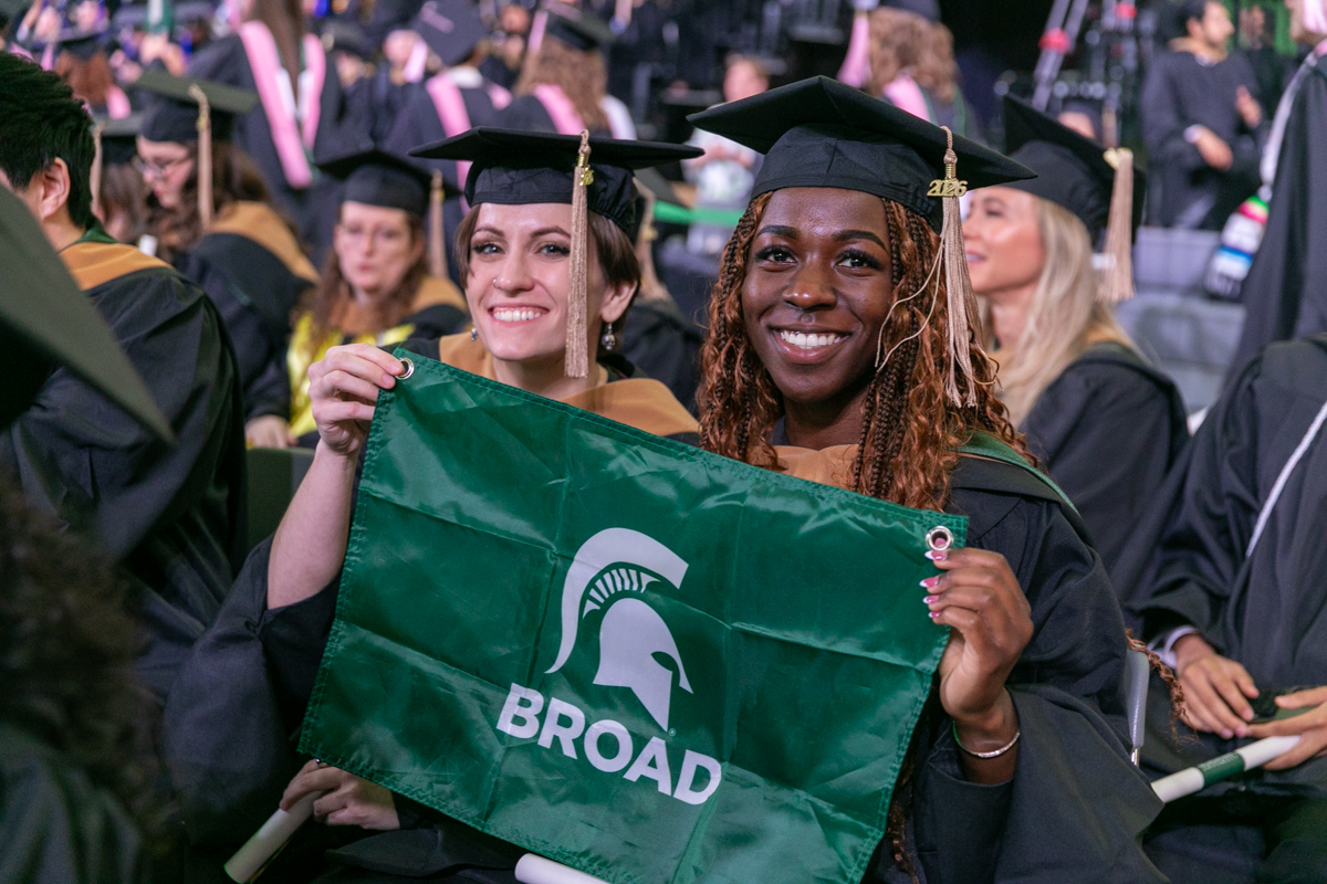 MSUBroadCollege's tweet photo. To the newest Broad advanced-degree graduates: You've put in the work, pushed through challenges, and risen to the occasion. Congratulations! https://t.co/6DAG2w5iJl