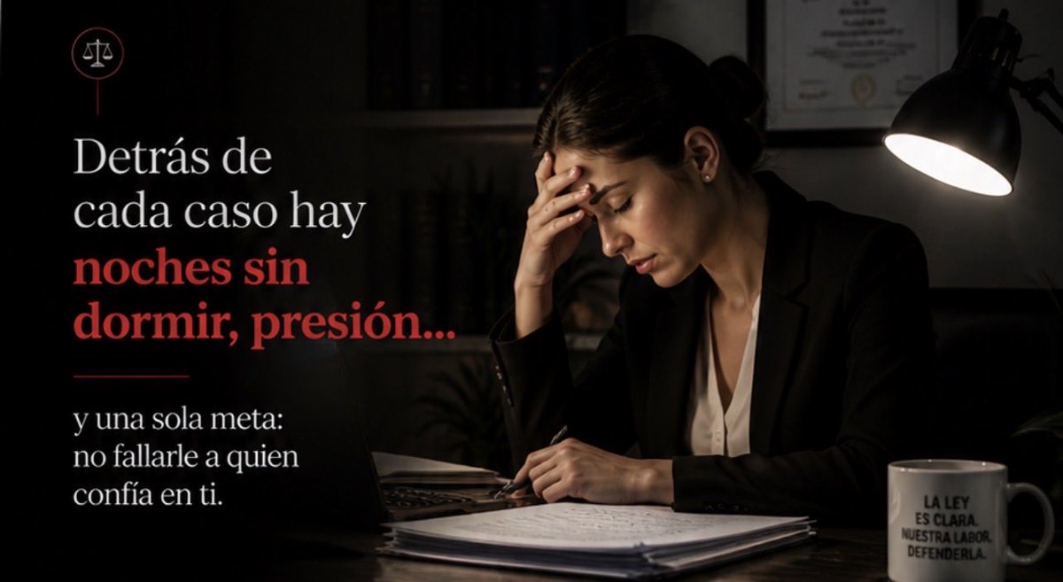 Laudenlaw's tweet image. Ser abogado no es solo conocer la ley… es asumir responsabilidades que no son tuyas y no fallar.

Detrás de cada caso hay presión, análisis y decisiones que impactan vidas.

Hoy reconocemos a quienes ejercen su profesión con compromiso y vocación.

#DíaDelTrabajador #Abogados