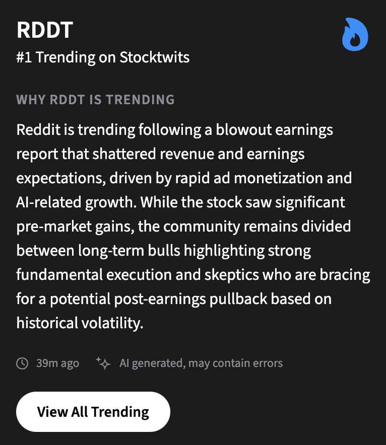 Stocktwits tweet media