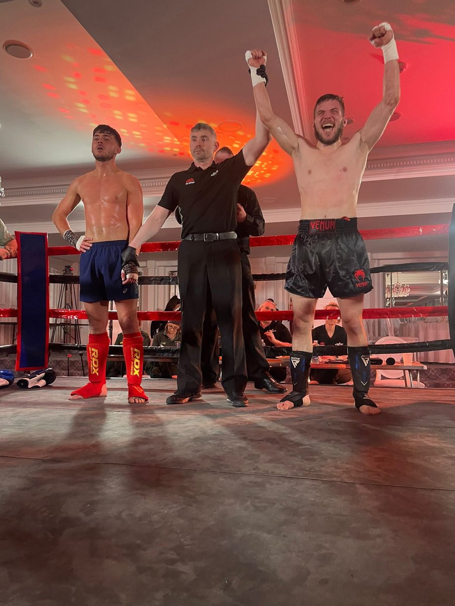 ThoughtDep's tweet photo. A quick turnaround &amp; another win for David 'The Polish Power' Jakiela on his K-1 debut, this time over Declan Young on the very first Stryke NI promotion.
Super-proud to see him successfully applying Thai-boxing techniques in the heat of battle.
We stay focused.. #Thaiboxing #mma https://t.co/PAeIpK9TGf