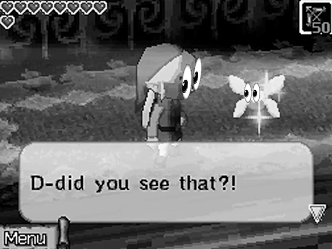 Watching a friend play Phantom Hourglass and we couldn't stop laughing at this line from Ciela so I made this