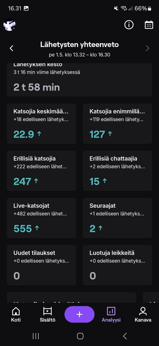 ValeValeZhu's tweet image. So I thought I had a visual glitch today on stream. It suddenly showed that I had over 100 viewers when I just had 6..... Idk my stats are like this after the stream🤔
#twitch #glitch #twitchstreamer #twitchglitch