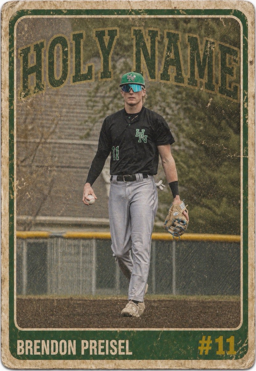 HNDiamond9's tweet photo. Our next Senior Spotlight is Brendon Preisel, our shortstop and a right handed pitcher! Brendon will be attending Miami (OH) University and majoring in business. For Brendon’s full bio, check out the Instagram page (@holyname.baseball) https://t.co/YwNpGHuIjr