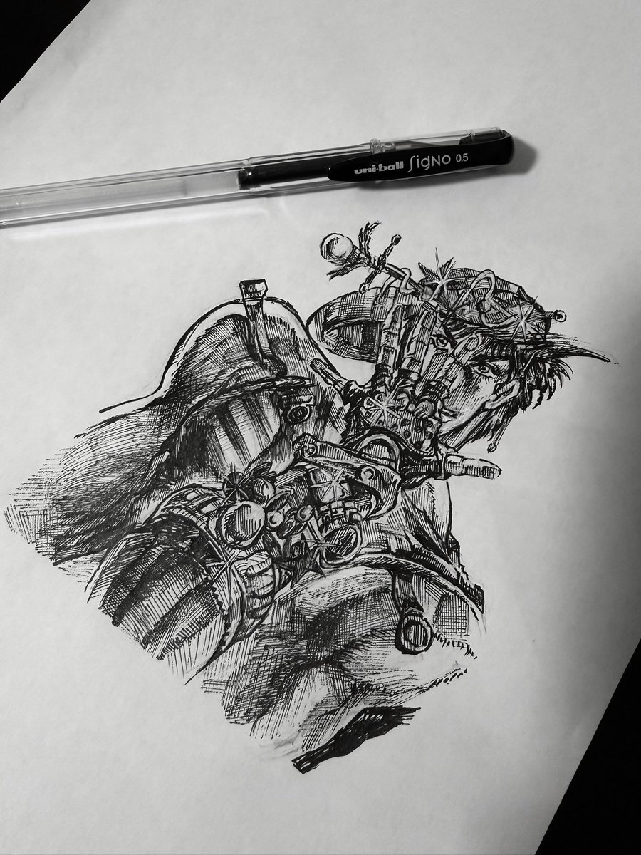 oxygen_art9's tweet photo. ジョナサン・ジョースター
#jojo #ジョジョ #ペン画 #模写 https://t.co/STCTCwG29O