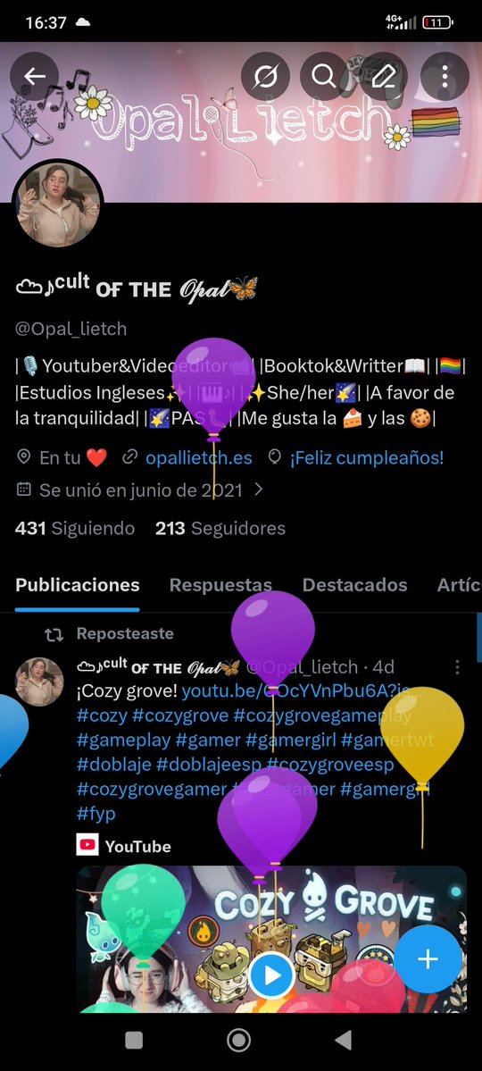 Opal_lietch's tweet image. ¡Feliz cumpleaños a mí! #birthday #happybirthday #cumpleaños #felizcumpleaños #birthdaygirl