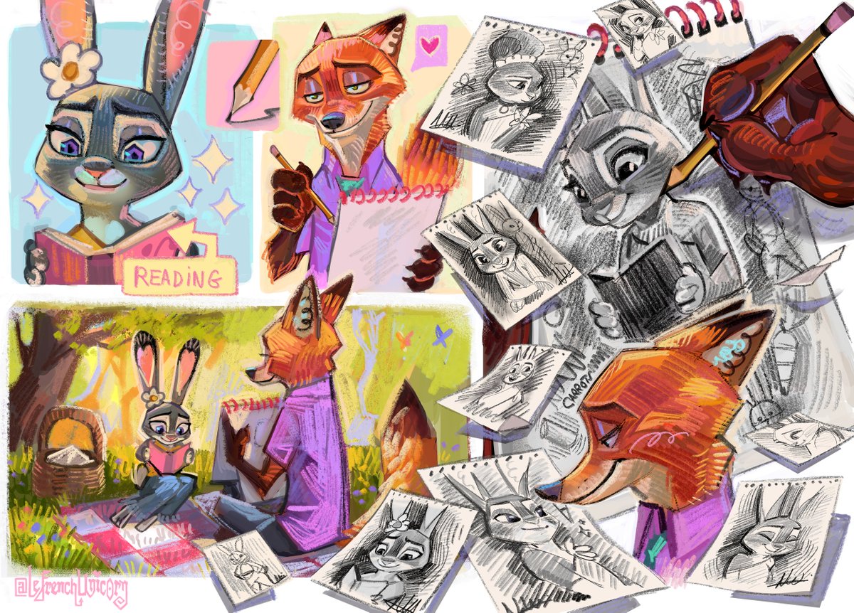 LeFrenchUnicorn's tweet image. ✏️🐰!