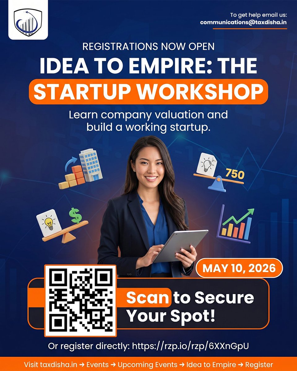 TaxDisha39867's tweet image. Register for the Workshop Now. 
#workshop #taxdisha