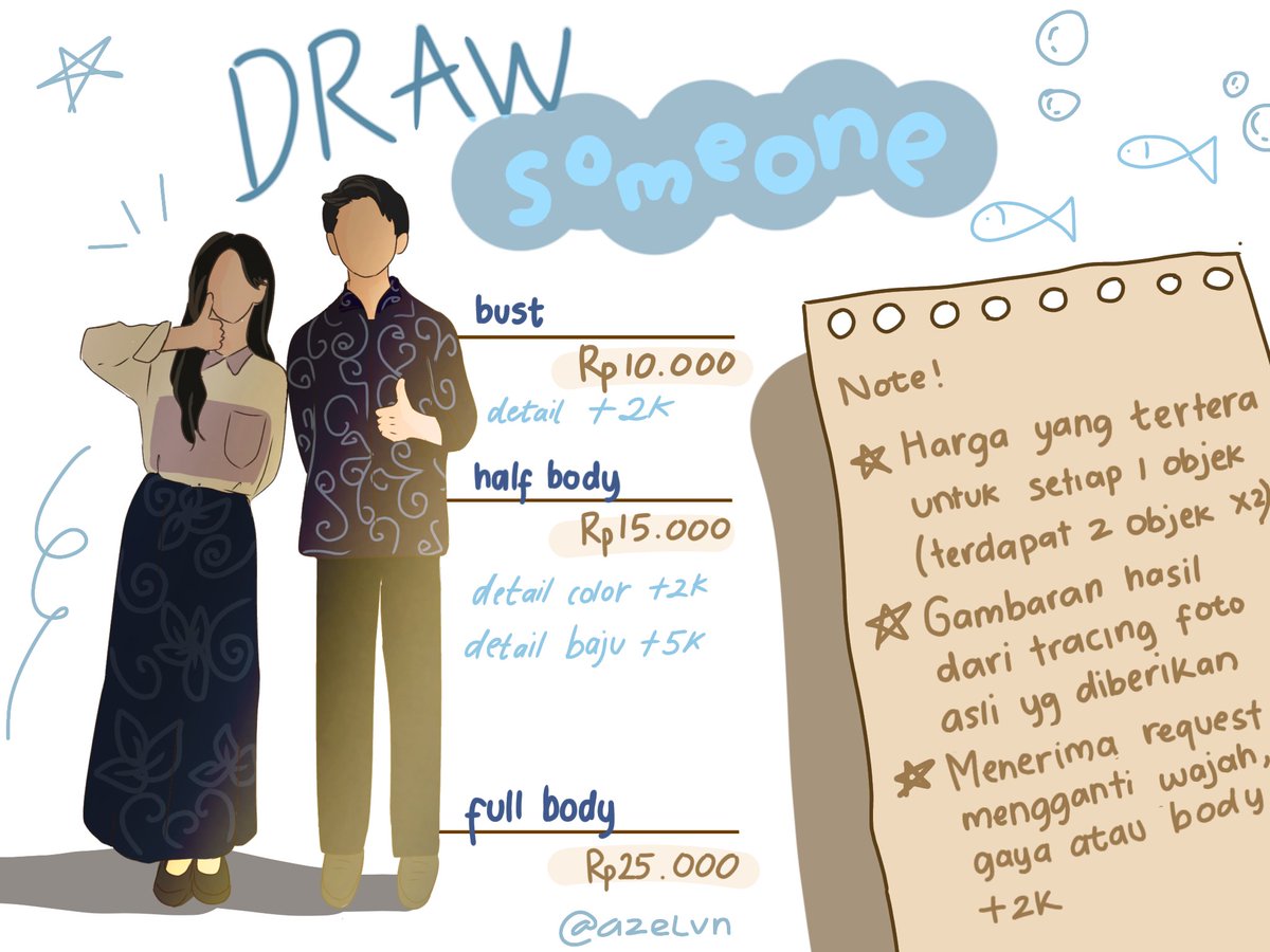azelvn's tweet photo. halowww

aku open Jasa scribble/corat-coret foto yaaaa bisa untuk ucapan atau untuk inststory atau feed instagram kamuu, aku jugaa bisaa yaa gambar bungaa seperti pic dibawah yang ada dipojok kanan atasss, start 4k ajaaa lho 😵‍💫‼️

#opencommissions #zonauang️ #zonajajan️️ https://t.co/smxsJME0Qi
