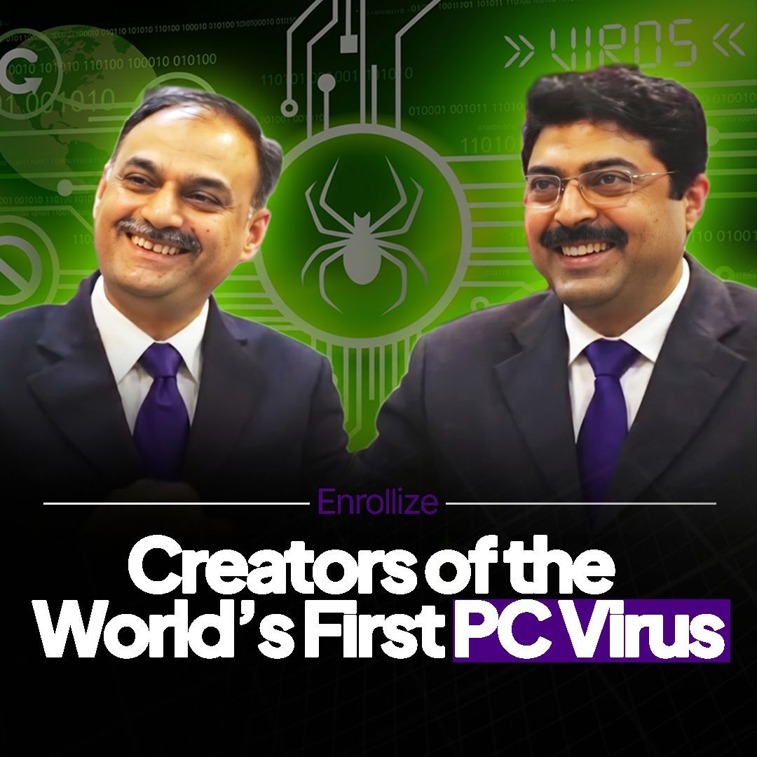 Enrollize's tweet photo. Forward this to someone who chooses clarity.
From the early days of tech with Basit Farooq Alvi &amp; Amjad Farooq Alvi
to today’s smarter decisions—
Real ones don’t guess.
They use Enrollize. Choose Clarity. https://t.co/dbPGMV5JnR