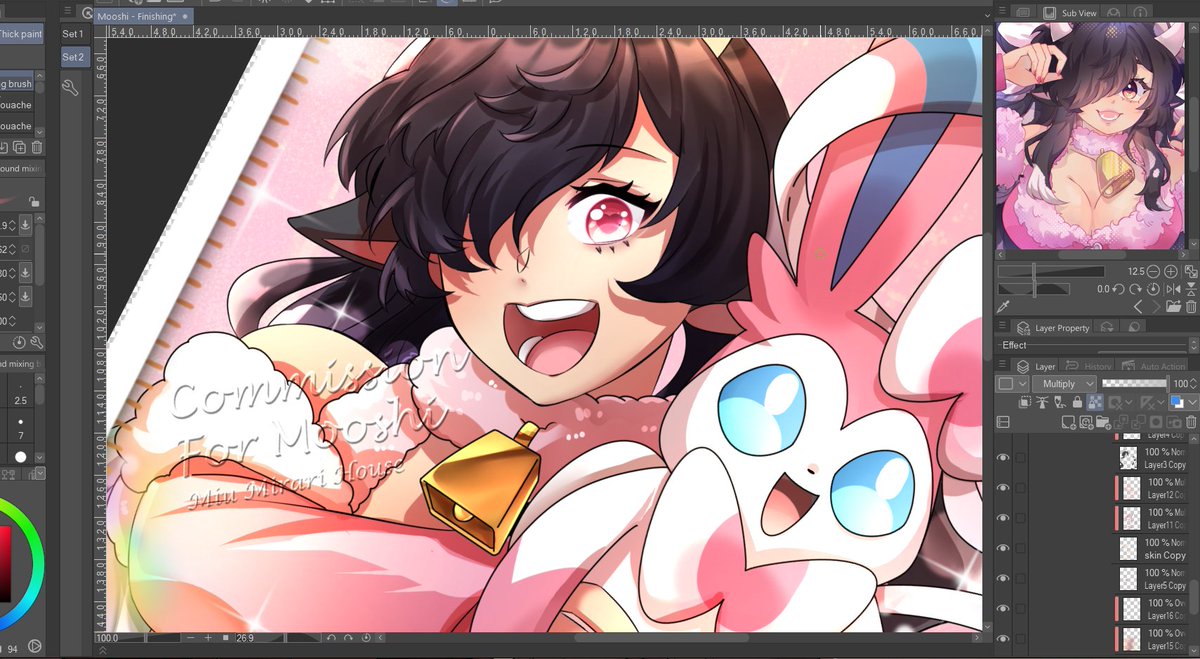 miumirari's tweet image. KYAA, looks cutee right? #WIP for Mooshi again. I'm so glad she likes it💕

#artmoots #smallartist