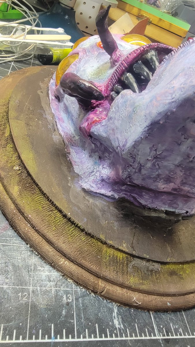 realitymill's tweet photo. Living Nest

This is me getting back into making physical art. 
Sculpted, molded and cast.

I consider this "done" but still have some little things to tweak.

#monsterclay #smoothon #horror #creaturedesign #monster https://t.co/OKRGdR0eLd