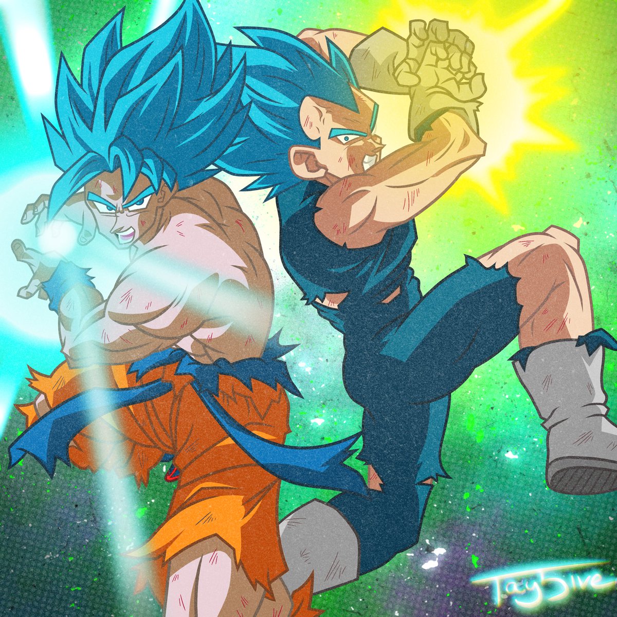 Tay5iveLive's tweet photo. Back 2 back #DragonBallSuper #DBS #Anime #Manga #DigitalArt https://t.co/vAg5GJVcsO