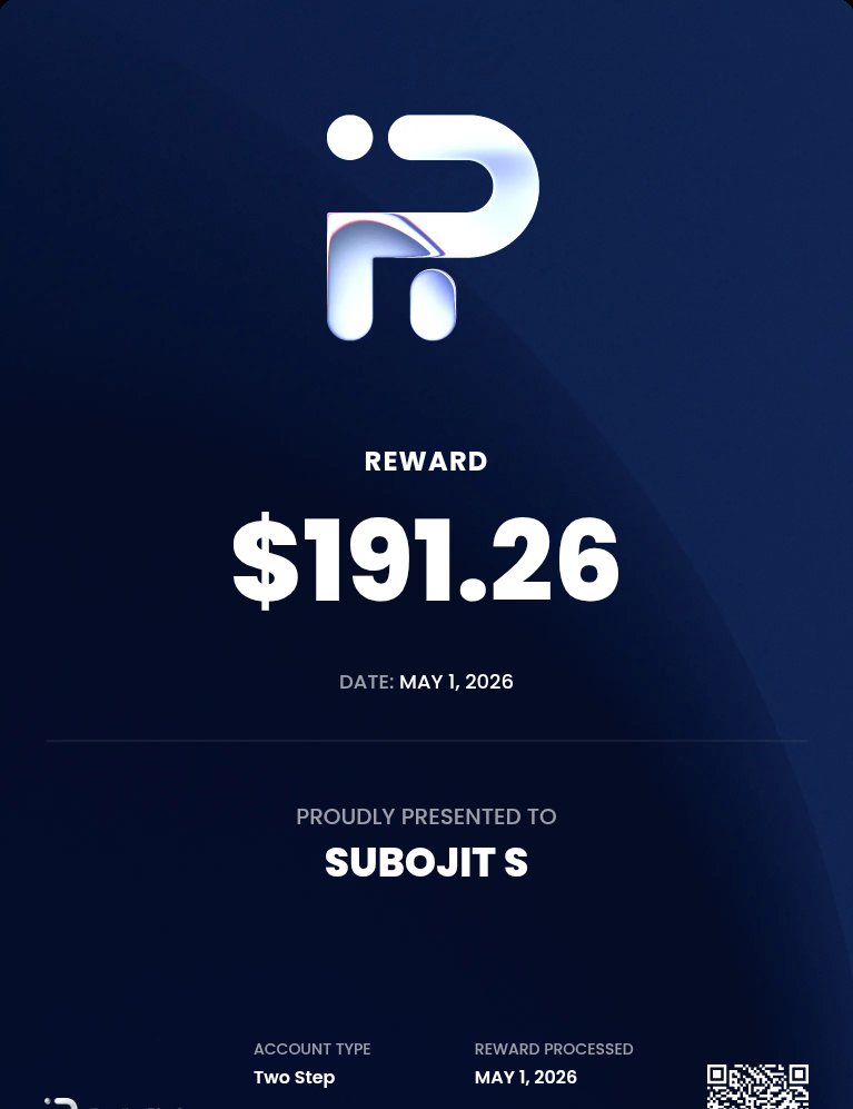 SubojitS29557's tweet photo. 2nd payout from @fundingpips https://t.co/2D9nEqoyOy