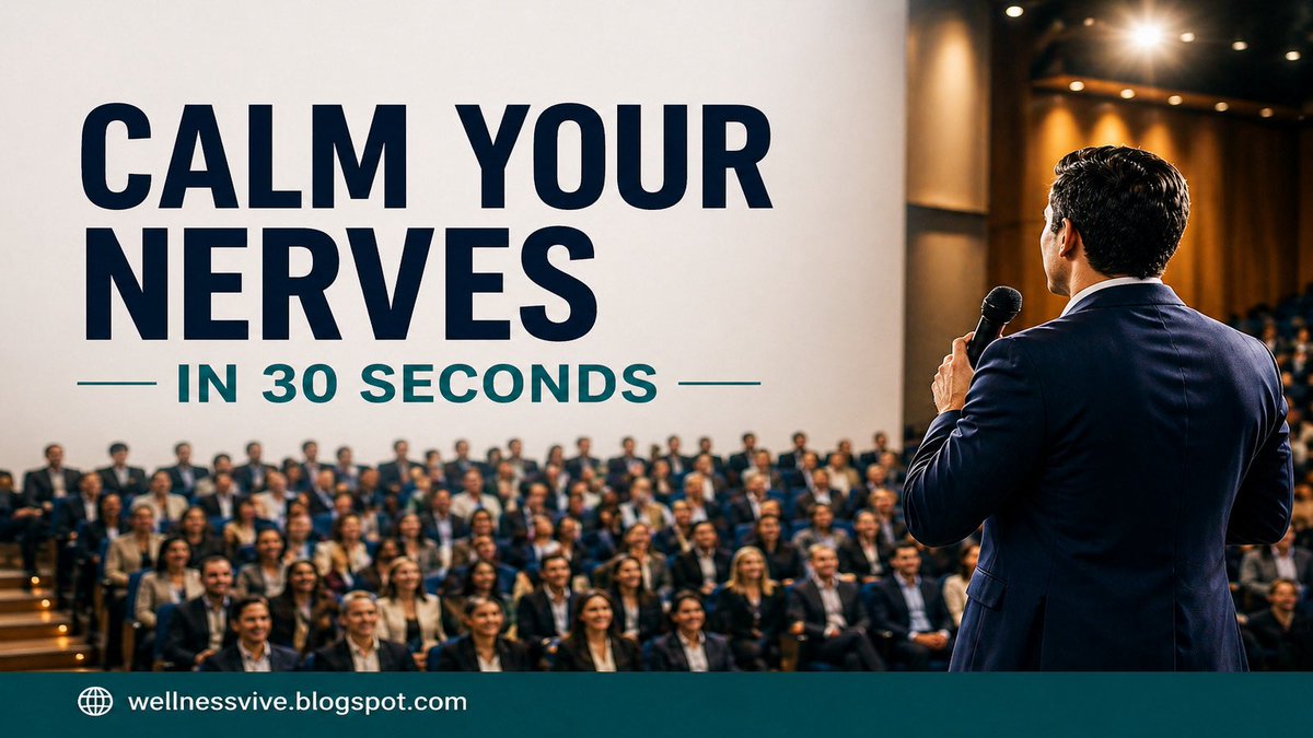 Wellnessvive71's tweet image. Frozen at a podium in 1995. 😰
Calm before 500 people in 2019. 🎤
Same person. Different breath.
3 breathwork hacks that stop public speaking fear in under 60 seconds 🌬️
👉 wellnessvive.blogspot.com/2026/04/breath…
#PublicSpeaking #StageFright #BreathworkTips #AnxietyRelief #CalmMind