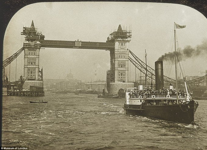 Tower Bridge under construction late 1890’s