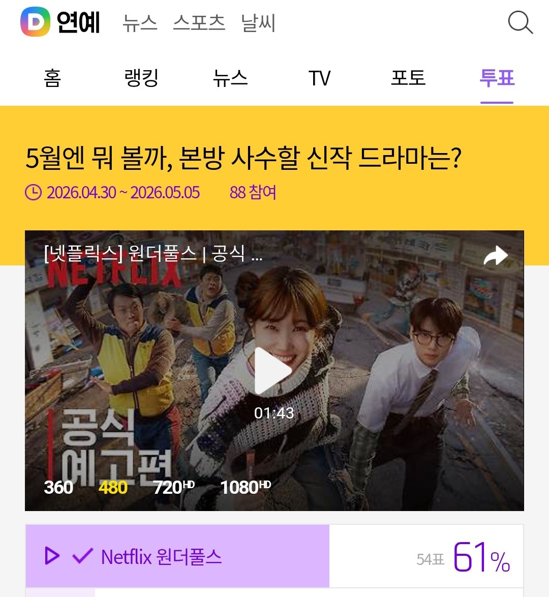 🗳️ Vote for <The WONDERfools>, starring Park Eunbin and Cha Eunwoo, as the drama everyone should watch in May.

Option: “Netflix 원더풀스”
🔗entertain.daum.net/poll/37977

#ChaEunwoo #TheWONDERfools #원더풀스
#차은우 #チャウヌ #车银优 #ชาอึนอู #車銀優