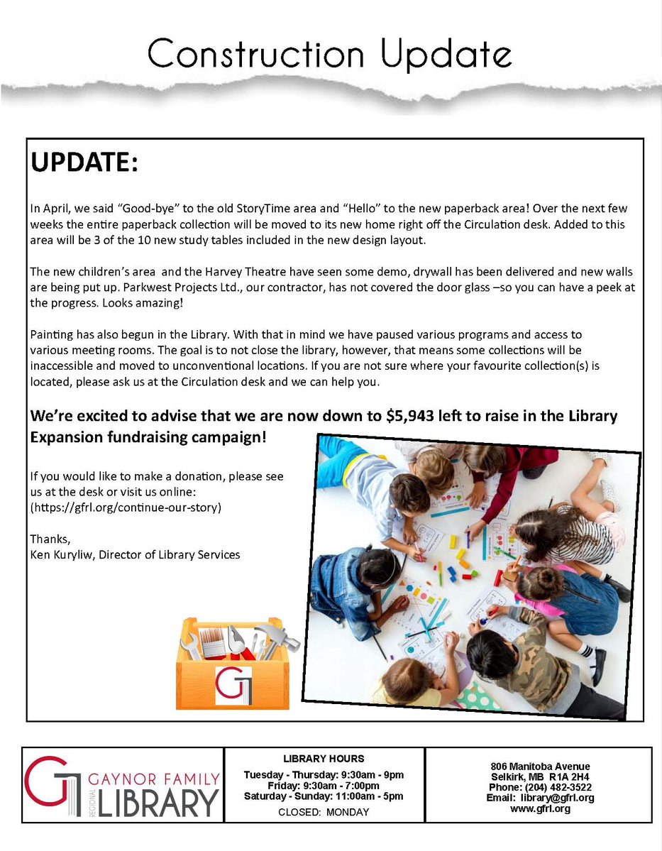 Gaynor Library tweet media