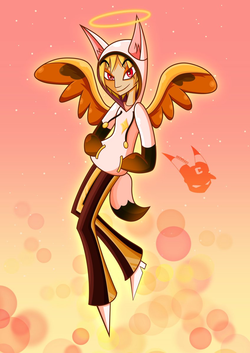 WillOFireFox's tweet image. Will Foxwood has ascended into Heaven. 
Thanks to @deenra27  for the piece, this is an AU version of if Will was redeemed and got into Heaven.
#HazbinHotelOC #HelluvaBossOC #Winner