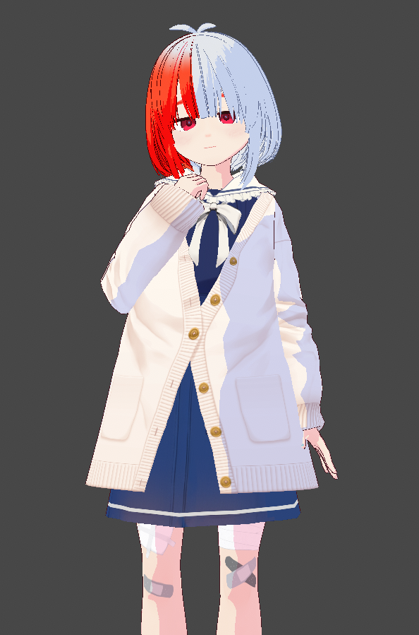 「久々に服を買って調整している」|菓しおりのイラスト
