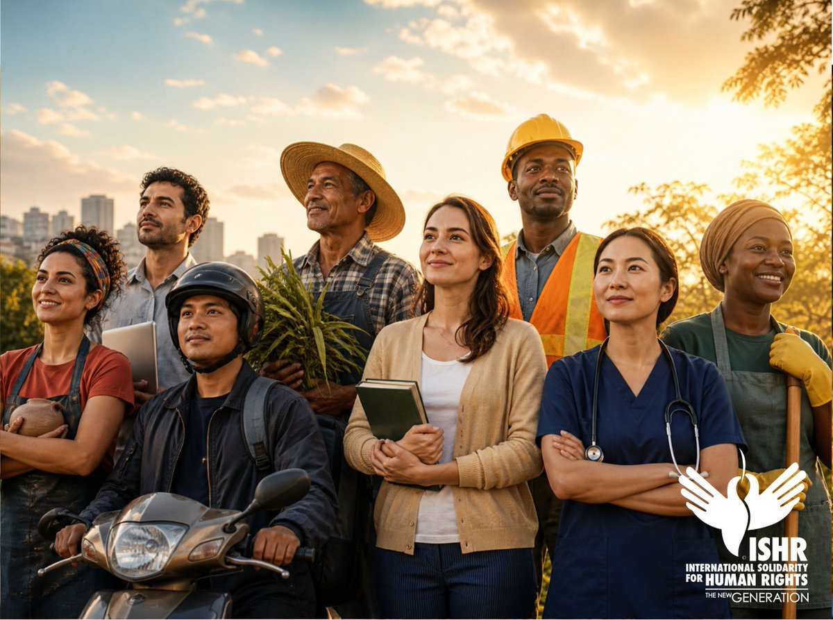 ISHRIGHTS's tweet photo. ✨🤝🌎 On Workers’ Day, let us remember that work is not only a means of survival: it is dignity, a life project, and a human right. Every person deserves fair conditions, a sufficient wage, respect, safety, and the real possibility of building a future through their own effort. To honor workers is to defend a society where living from one’s work is not a privilege, but a guarantee. #HumanRightsForAll 

✨🤝🌎 En el Día del Trabajador, recordemos que el trabajo no es solo sustento: es dignidad, proyecto de vida y derecho humano. Todo ser humano merece condiciones justas, salario suficiente, respeto, seguridad y la posibilidad real de construir futuro con su esfuerzo. Honrar a los trabajadores es defender una sociedad donde vivir del propio trabajo no sea un privilegio, sino una garantía. #derechoshumanos