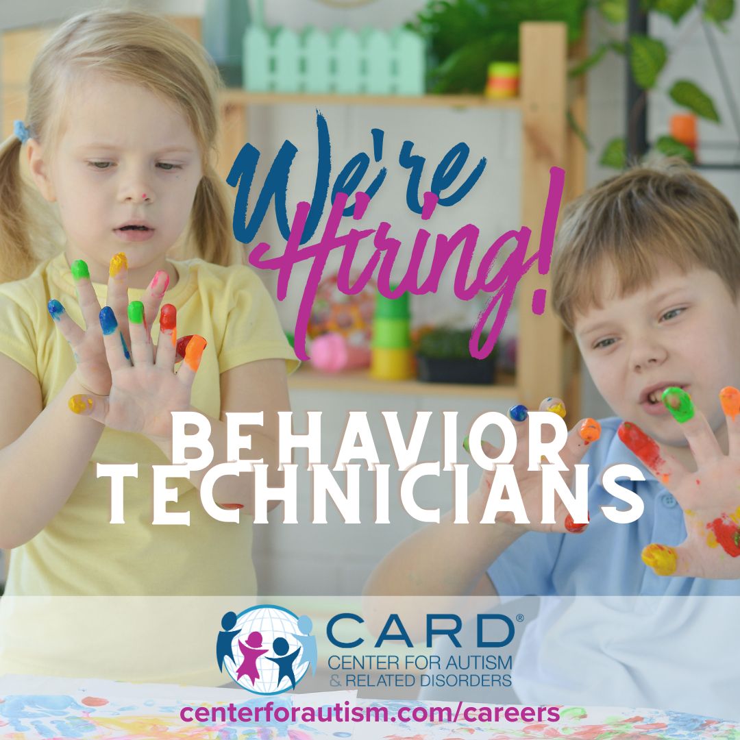 centerforautism's tweet image. 🎉 Looking for a fun, meaningful start to your career? We’re hiring in Hoffman Estates, IL! 💙

CARD is looking for Entry-Level Behavior Technicians, no experience required, just a passion for helping others!

centerforautism.com/careers

#NowHiring #EntryLevelJobs #Hiring